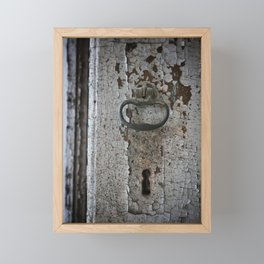 Door lock by Denise Dietrich Framed Mini Art Print