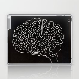 One line brain Laptop Skin