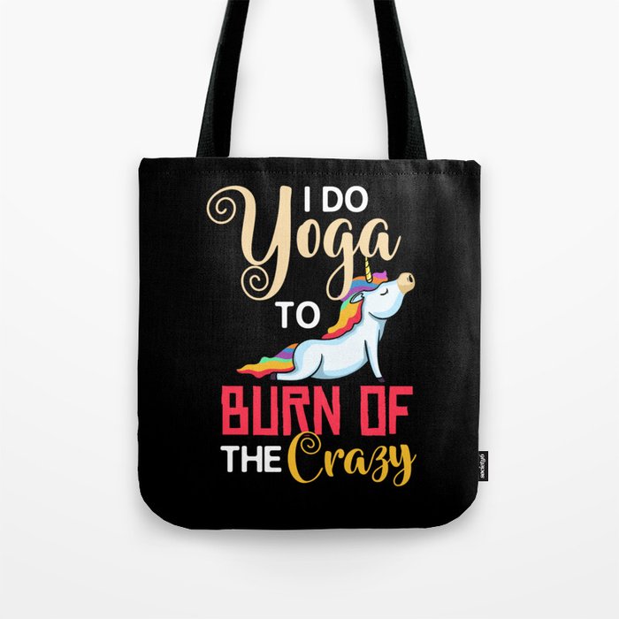 Yoga Unicorn Beginner Workout Quotes Meditation Tote Bag