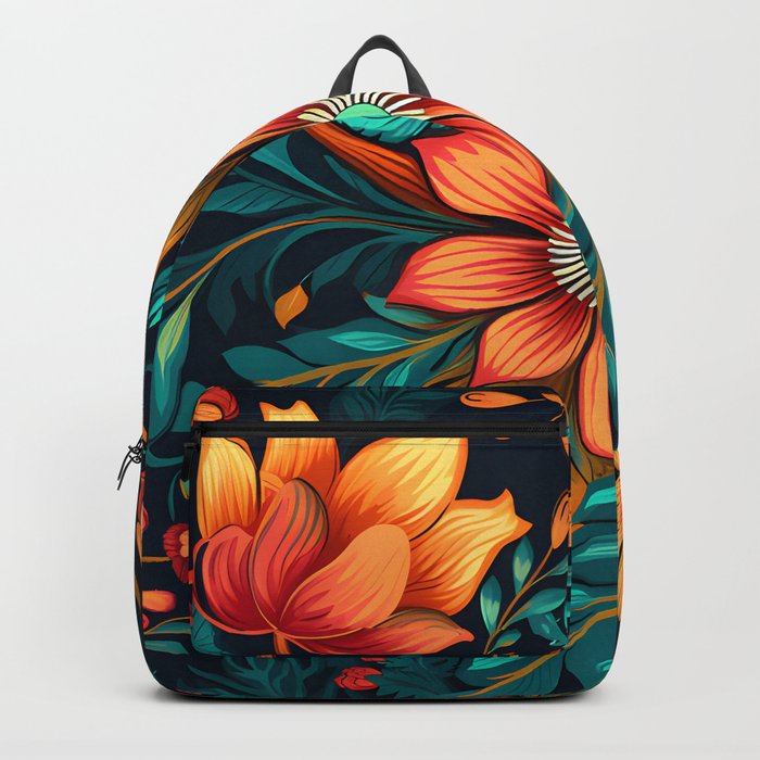 Boho Chic Floral Interior Design - Bring Nature's Beauty Indoors Backpack