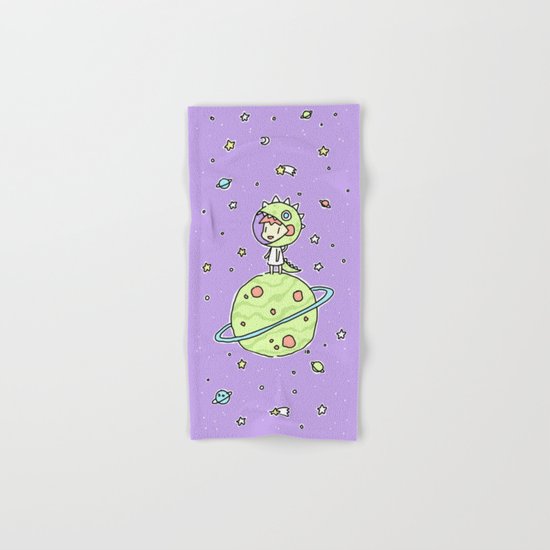 Space Dinosaur Hand & Bath Towel