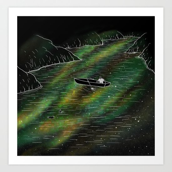 The Space Ship Art Print