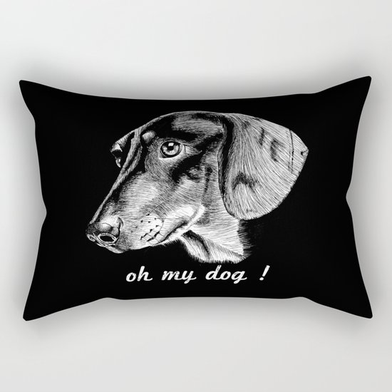 oh my dog ! Rectangular Pillow