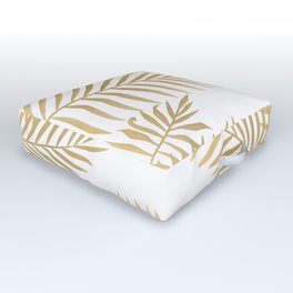 Gold palm leaves Outdoor Floor Cushion