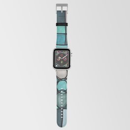 Abstract in Teal Apple Watch Band