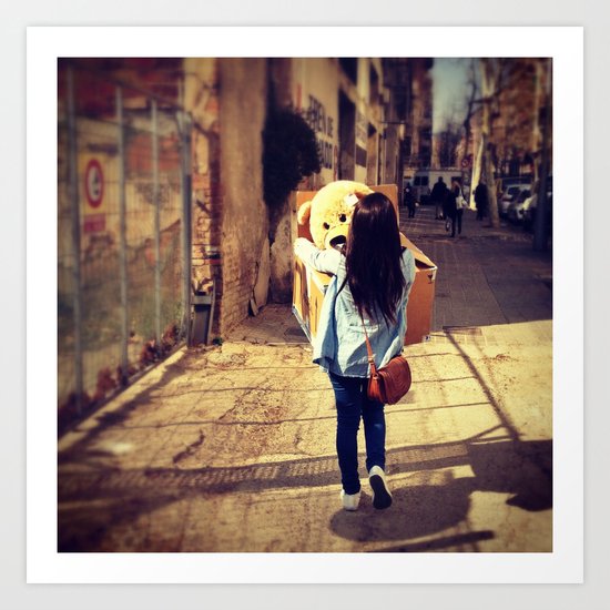 Bear with me Art Print