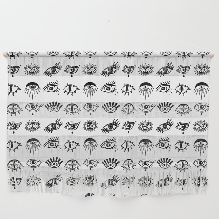 bw eyes Wall Hanging