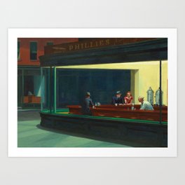 Nighthawks Art Prints Society6