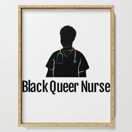 Black Queer Nurse Serving Tray