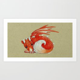 Fox Dragon Art Prints For Any Decor Style Society6