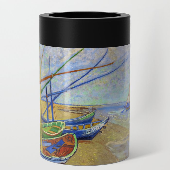 Vincent van Gogh "Fishing Boats on the Beach at Saintes-Maries" Can Cooler