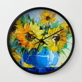 Bouquet of sunflowers  Wall Clock