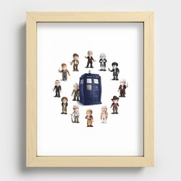Timelord Clock Recessed Framed Print