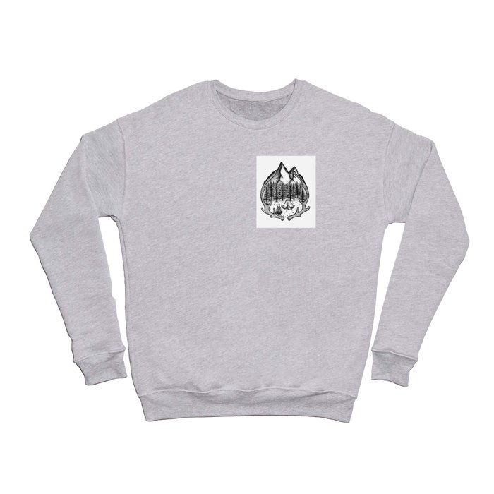 Camp Fire in the Mountains Crewneck Sweatshirt