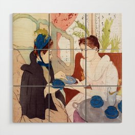 Mary Cassatt Afternoon Tea Party Wood Wall Art