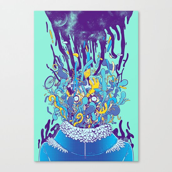Salad Face Canvas Print