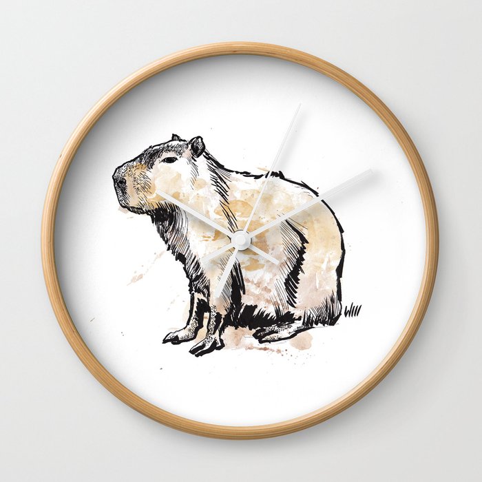 Capybara Wall Clock