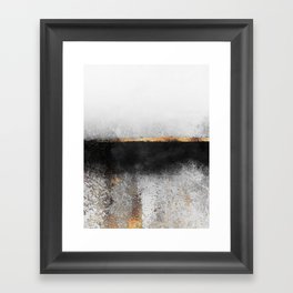 Soot And Gold Framed Art Print