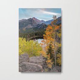 Bear Lake Autumn Sunset Rocky Mountain National Park Colorado Metal Print