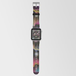 MODERN SILK SCARF PATTERN, COLORFUL PATTERN, FLORAL, CRATIVE, ART, NATURE Apple Watch Band