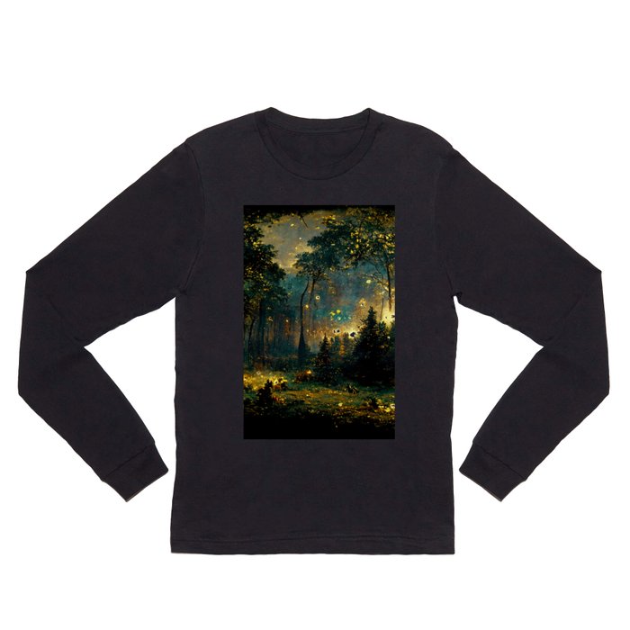 Walking through the fairy forest Long Sleeve T Shirt