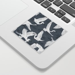 Soaring Wings - Steel Blue Grey Sticker