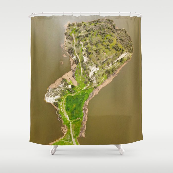 The fjords of Limassol Shower Curtain