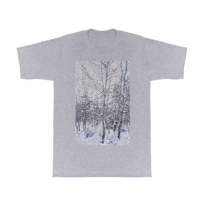 Wild birches in the snow T Shirt
