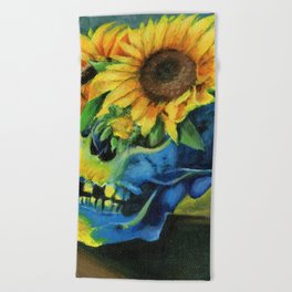 Sunflower Seeds Beach Towel