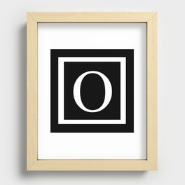O Monogram Recessed Framed Print