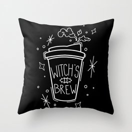 Witch’s Brew Coffee Throw Pillow