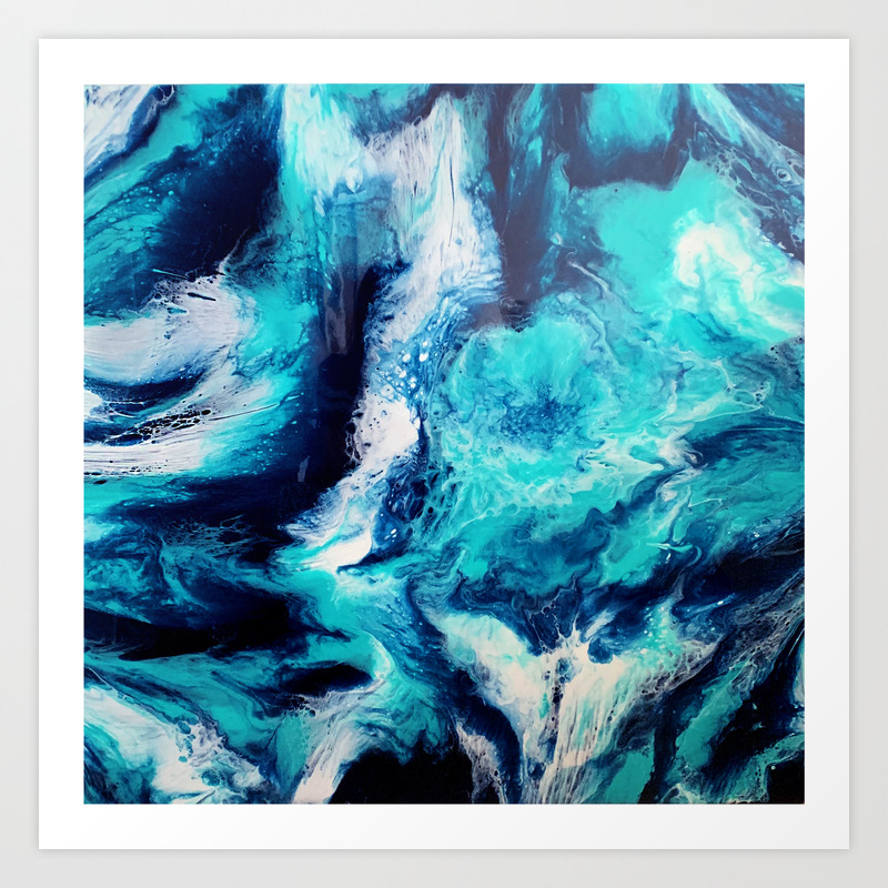 Resin Art Painting Fluid Art Abstract Art Print By Jmerci Prints