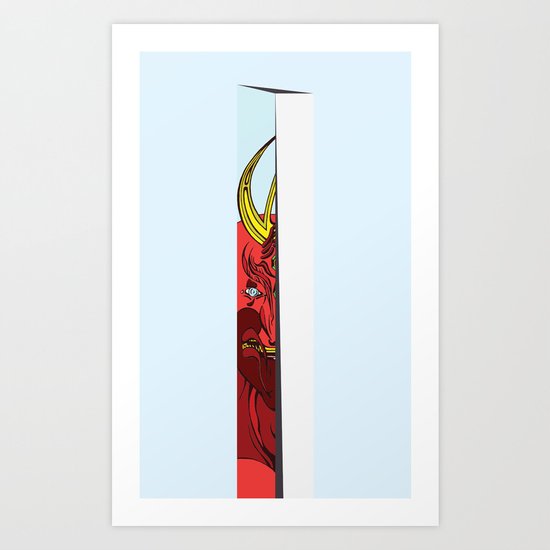 Strait Samurai Sword Art Print