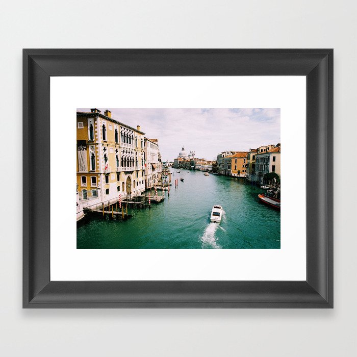 Venice, Italy. Analog. Film. Photography. Framed Art Print