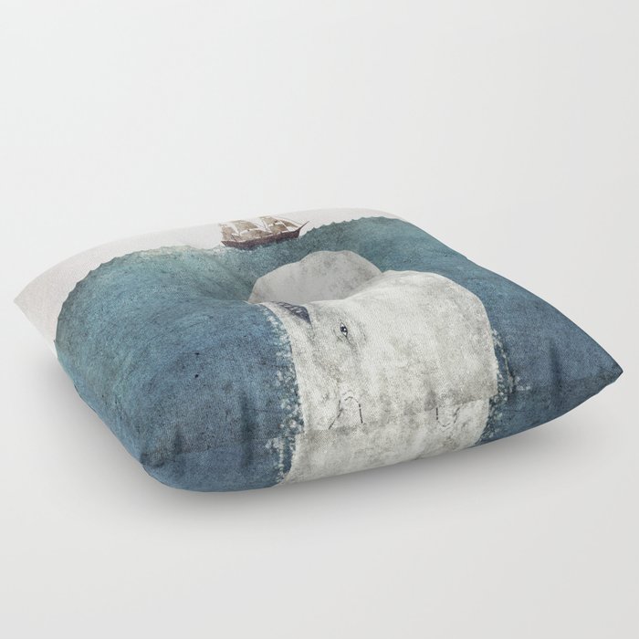 The White Whale Floor Pillow