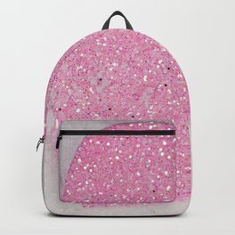 Pink Snow heart Backpack