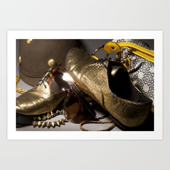 Shoe ad composition 1 Art Print