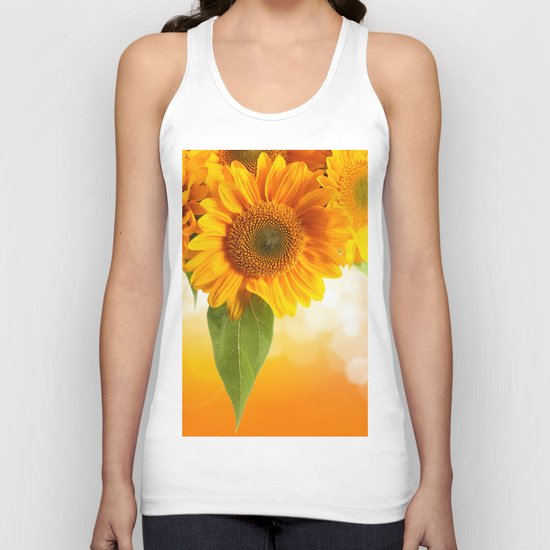 Nice Sunflowers Unisex Tank Top