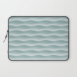 Wave Rows Mint Laptop Sleeve
