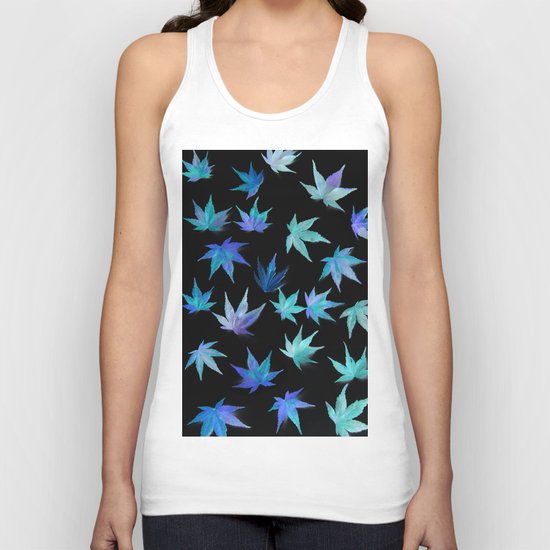 AUTUMN ROMANCE - LEAVES PATTERN #1 #decor #art #society6 Unisex Tank Top