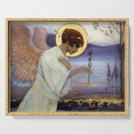 “The Archangel Gabriel ” by Mikhail Nesterov Serving Tray