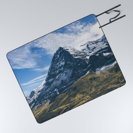 Beautiful Eiger North Wall Grindelwald Picnic Blanket