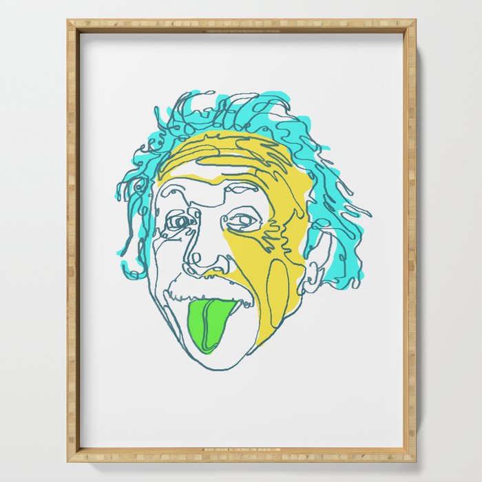 Einstein Line Art Painting Print Poster Albert Einstein