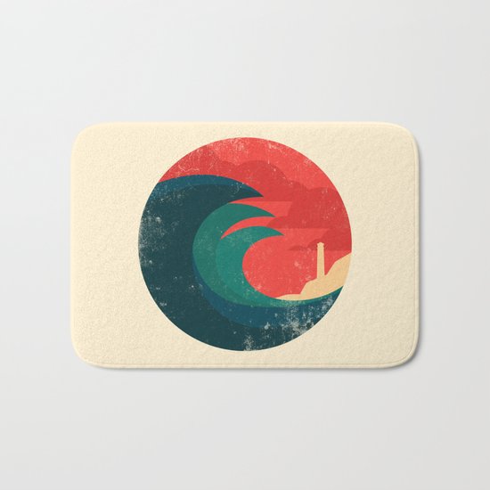 The wild ocean Bath Mat