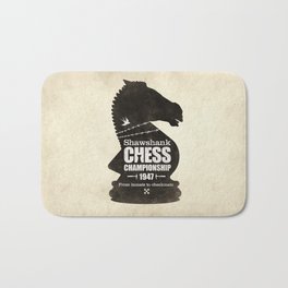 Shawshank Chess Championship Bath Mat | Graphic Design, Illustration, Movies & TV, Black and White 