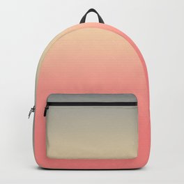 Pink, Cream and Gray Gradient Colors. Backpack