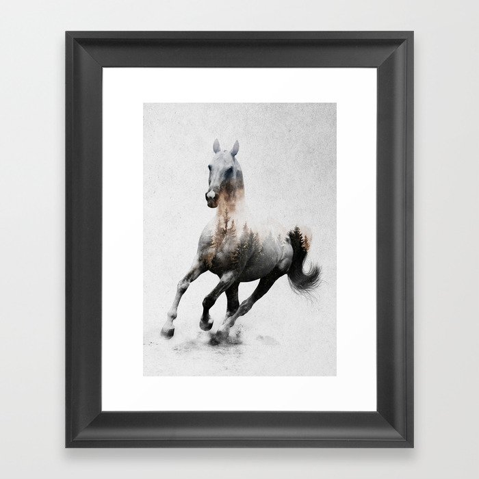Galloping Horse Framed Art Print
