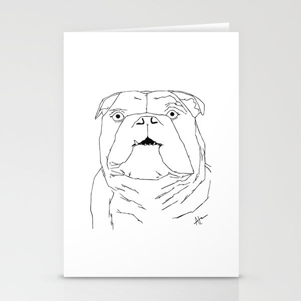 The English Bulldog Stationery Cards