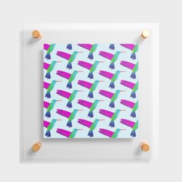 Hummingbird pattern Floating Acrylic Print