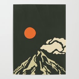 mt hood triptych Poster